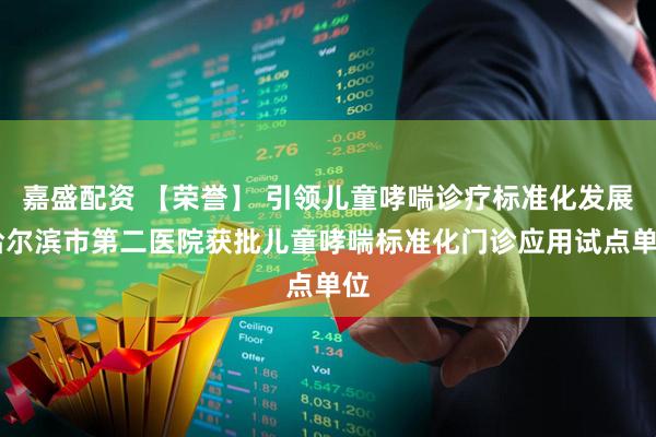 嘉盛配资 【荣誉】 引领儿童哮喘诊疗标准化发展 哈尔滨市第二医院获批儿童哮喘标准化门诊应用试点单位